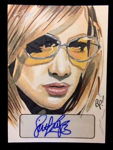 JENNIFER LOPEZ 2014 LEAF MASTERWORKS AUTOGRAPHED SIGNATURE AUTO SKETCH 1/1 CARD Cover