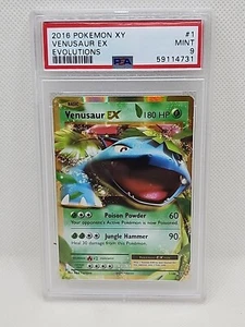 2016 Pokemon XY Venusaur EX Evolutions #1 PSA 9 MINT - Picture 1 of 2