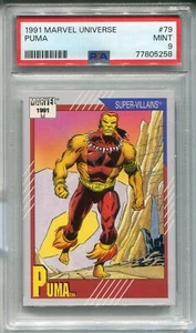 Impel Marvel Universe Puma #79 1991 clasificado PSA 9 como nuevo super villanos - Imagen 1 de 1