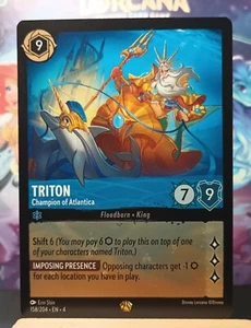 Triton - Champion of Atlantica - 158/204 - Legendary Disney Lorcana Non Foil NM - Picture 1 of 5