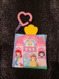 Disney Baby Princess Soft Crinkle Book With Teether Sensory Activity Book Toy - Picture 1 of 2