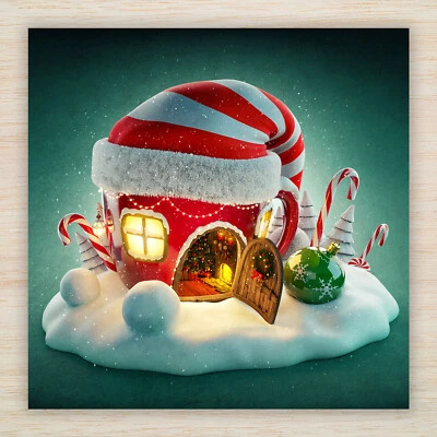 Tarjetas y paquetes de Navidad cuento de hadas Papá Noel Elfos mágico Polo Norte tarjeta de elfo de Navidad Foto 1 de 4