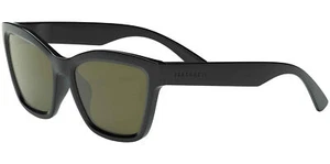 Serengeti Rolla Polarized Women's Shiny Black Cat Eye Sunglasses SS537005 Italy - Picture 1 of 4
