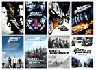 Fast and Furious 1 2 3 4 5 6 7 8 Poster Canvas 11" x 17" SET - MSET20