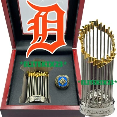 ANILLO DE CAMPEONATO + TROFEO + ESTUCHE Trammell Serie Mundial WS Tigers 1984 Foto 1 de 2