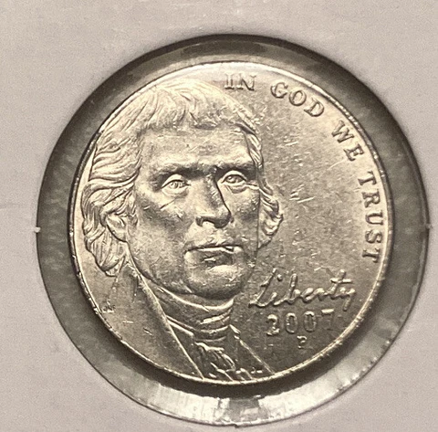 2007 P Jefferson Nickel - COMPLETE YOUR COLLECTION! FREE SHIPPING Cover