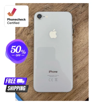 Apple iPhone 8 64/128GB Desbloqueado Verizon iOS T-Mobile Rojo/Plateado Buen Estado Foto 1 de 4