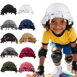 Turban Durag for Kids Boys Girls Silk Satin Lined Turban Beanies Pre-Tied Hea... - Picture 1 of 7