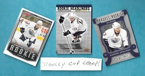 ANDREW COGLIANO X3 ROOKIE LOT - 2007-08 UPPER DECK MVP HEADLINERS OPC - 3 RC - Picture 1 of 2