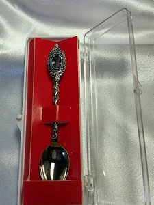 Vintage Klepa Arts Holland Black Cameo Collector Spoon Still in Original Box - Picture 1 of 5