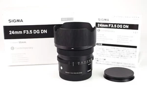 Sigma DG DN 24mm F3.5 Contemporary Series Prime Lens Sony E Mount Boxed F&R Cap - Picture 1 of 17