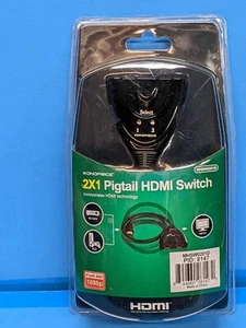 Monoprice Blackbird 2x1 HDMI 1.4 Switch Pigtail HDCP 1.4 1080P@60hz. (C2) - Picture 1 of 7
