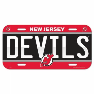 Matrícula de plástico New Jersey Devils Foto 1 de 2