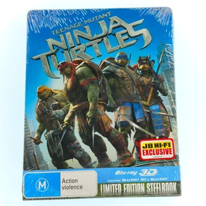 Teenage Mutant Ninja Turtles 3D - Steelbook - Blu Ray 3D + Blu Ray - New Sealed - Picture 1 of 2