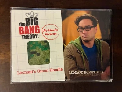 2012 Cryptozoic Big Bang Theory Leonard’s Green Hoodie Wardrobe Card - Image 1 of 4