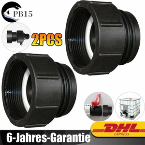 IBC Adapter 2" Innen Feingewinde Auf S60x6 Aussen Grobgewinde IBC-Tank Anschluss - Bild 1 von 13