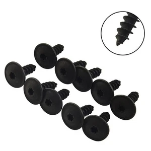 Screw Fasteners 10pcs Black Engine Shield Cover Push-in Type Tray Clips - Picture 1 of 18