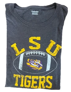 CAPTIVATING LSU Tigers Shirt Mens XXL Gray Louisana State University Football - Picture 1 of 9