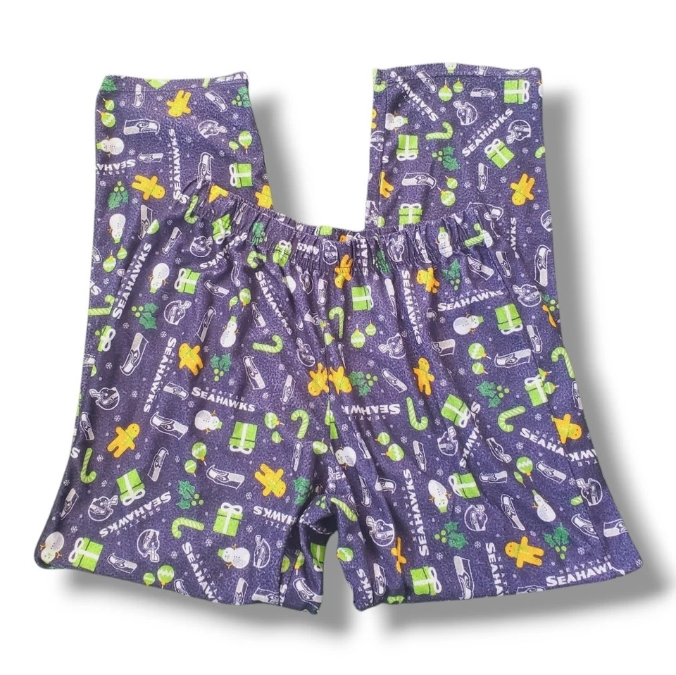 NFL Niños Niños y Niñas Seattle Seahawks XL Azul Marino Franela Pijama Pantalón  Foto 1 de 1