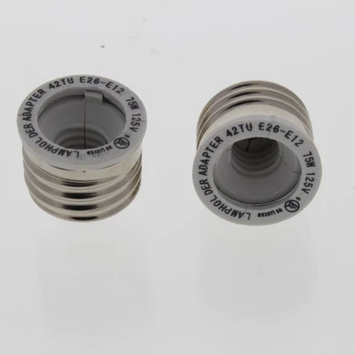 Leviton Socket Adapter 75W 125V42TU E26-E12  2007 - Image 1 of 4
