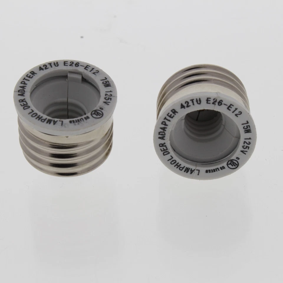 Leviton Socket Adapter 75W 125V42TU E26-E12  2007 - Image 1 of 1