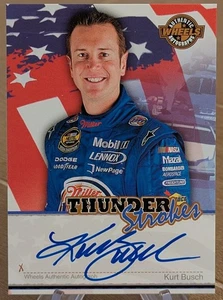 2007 Press Pass Wheels Thunder Strokes On Card Auto Kurt Busch - Picture 1 of 1