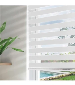 Joydeco Akku-Zebra-Jalousien für Fenster, zweilagiger Free-Stop Zebra-Jalousien... - Bild 1 von 8