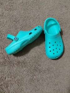 Crocs Classic Clogs Lite grün mint getönt Unisex Größe M-5 / W-7 Kroko Schuhe - Bild 1 von 8