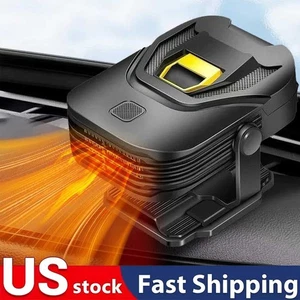 Car Heater 2-in-1 12V 200W Portable Defroster with 360° Rotation Auto Heater US - Imagen 1 de 7