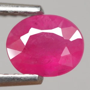 0.85Ct. Natural Gemstone Ruby Pinkish Red Oval Normal Heated Tanzania Ravishing - Picture 1 of 7