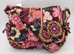 Vera Bradley Convertible Shoulder Crossbody Bag in "Mod Floral Pink" Pattern - Picture 1 of 11