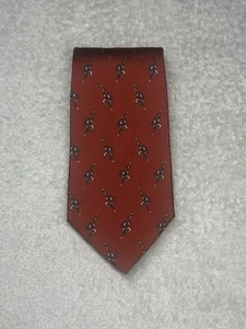 Brooks Brothers Neckwear Men’s Silk Tie Red Horseshoe Mallet 3.5” in - Picture 1 of 15