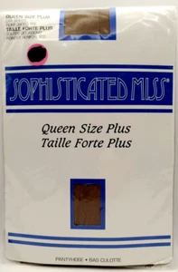 Sophisticated Miss (1 Pair, Beige) Day Sheer Pantyhose (Queen Size Plus XX) - Picture 1 of 2