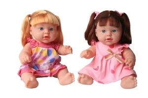 Pretend Play New Born Baby Girl Dolls 13 inch Set of 2 - Picture 1 of 3