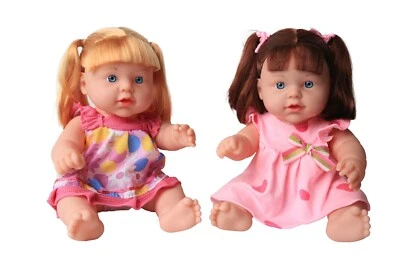 Juego de 2 muñecas bebé niña recién nacida de 13 pulgadas de juego simulado Foto 1 de 3