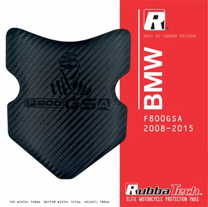Rubbatech AT Carbon Tank Pad for BMW F800GSA Motorcycle 2008-2015 - Picture 1 of 4
