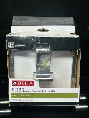 Anillo Toalla Delta 77546-ch Acabado Cromo Ara Montado en la Pared Plata Estilo Cuadrado Nuevo Foto 1 de 4