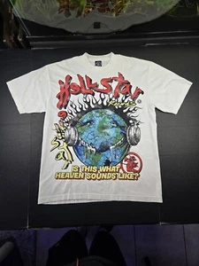 Hellstar White ‘Heaven Sounds’ Tee Size Large, 23x30" - Picture 1 of 23