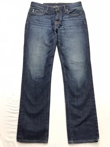 ABERCROMBIE & FITCH Jeans Herren 33x32 Slim Straight Button Fly Whisker Denim Blau - Bild 1 von 20
