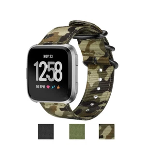 Double Layer Band for Fitbit 2 / Versa Soft Woven Nylon Replacement Women/ Men - Picture 1 of 12