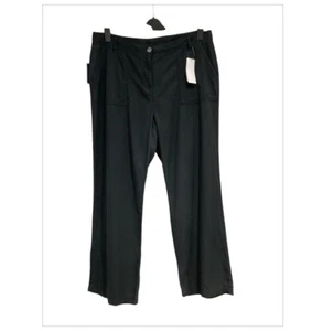 George Casual Trousers Size 18 Utility Pockets Black Plus Size Lightweight - Picture 1 of 7