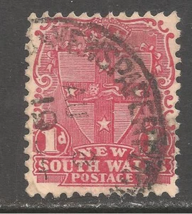 Neu South Wales #98 (A38) Sehr guter Zustand gebraucht - 1897 1p Siegel - Briefmarkenzeitungen C.D.S. - Bild 1 von 1