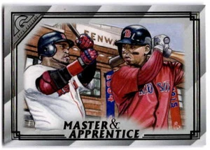 2020 Topps Gallery #MA-2 David Ortiz / Rafael Devers Master & Apprentice - Picture 1 of 2