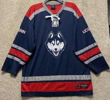 Colosseum NCAA Mens UConn Connecticut Huskies Hockey Jersey Size XL