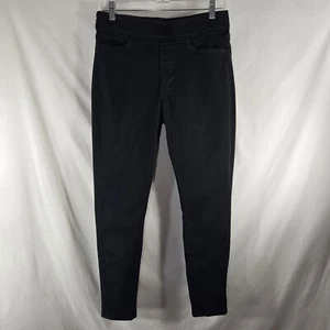 Pantalones de mezclilla ajustados dorados Levi Strauss Signature para mujer 8 negros totalmente moldeadores - Imagen 1 de 11