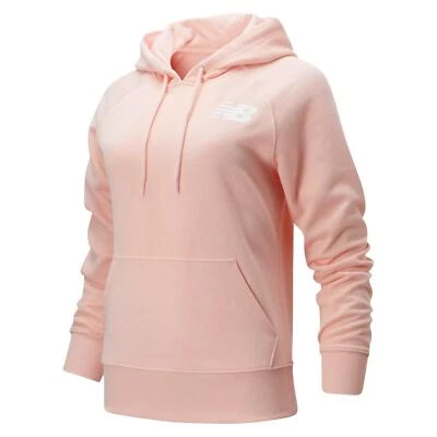 NEW BALANCE MUJER CORE POLAR SUDADERA CON CAPUCHA ROSA LOGO CÁLIDO CÓMODO RETRO NUEVO NUEVO CON ETIQUETAS OG S Foto 1 de 2