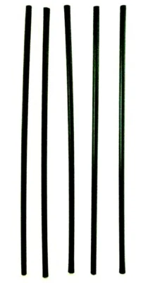 100x Black Slim Biodegradable 5.5 " Straws Birthday Party Cocktail Drink Sip PLA - Image 1 of 4