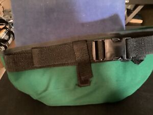 Green Nylon Fannie Back and Uncle Mikes Sidekick Gun Holster of Some Kind.