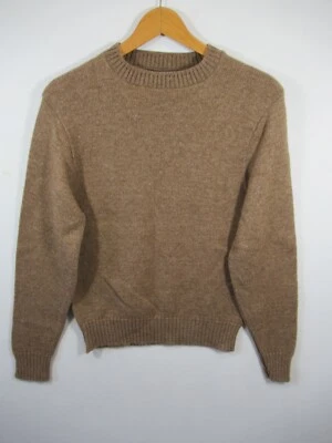 Vintage 70s 80s Jantzen Wool Blend Sweater Men Small Brown Crewneck Pullover - Image 1 of 4