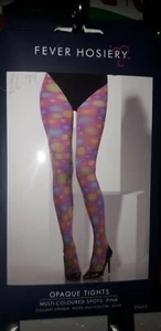 Tights One Size Ladies Multicolored Bubbles, 80's, Punk, Hippy, - Picture 1 of 1